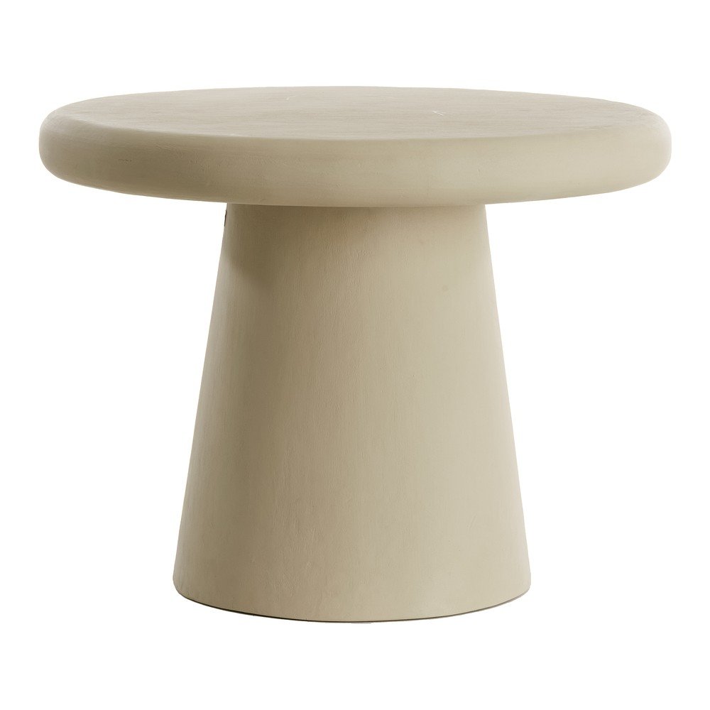 Bézs kerek dohányzóasztal ø 60 cm Kulona – Light & Living