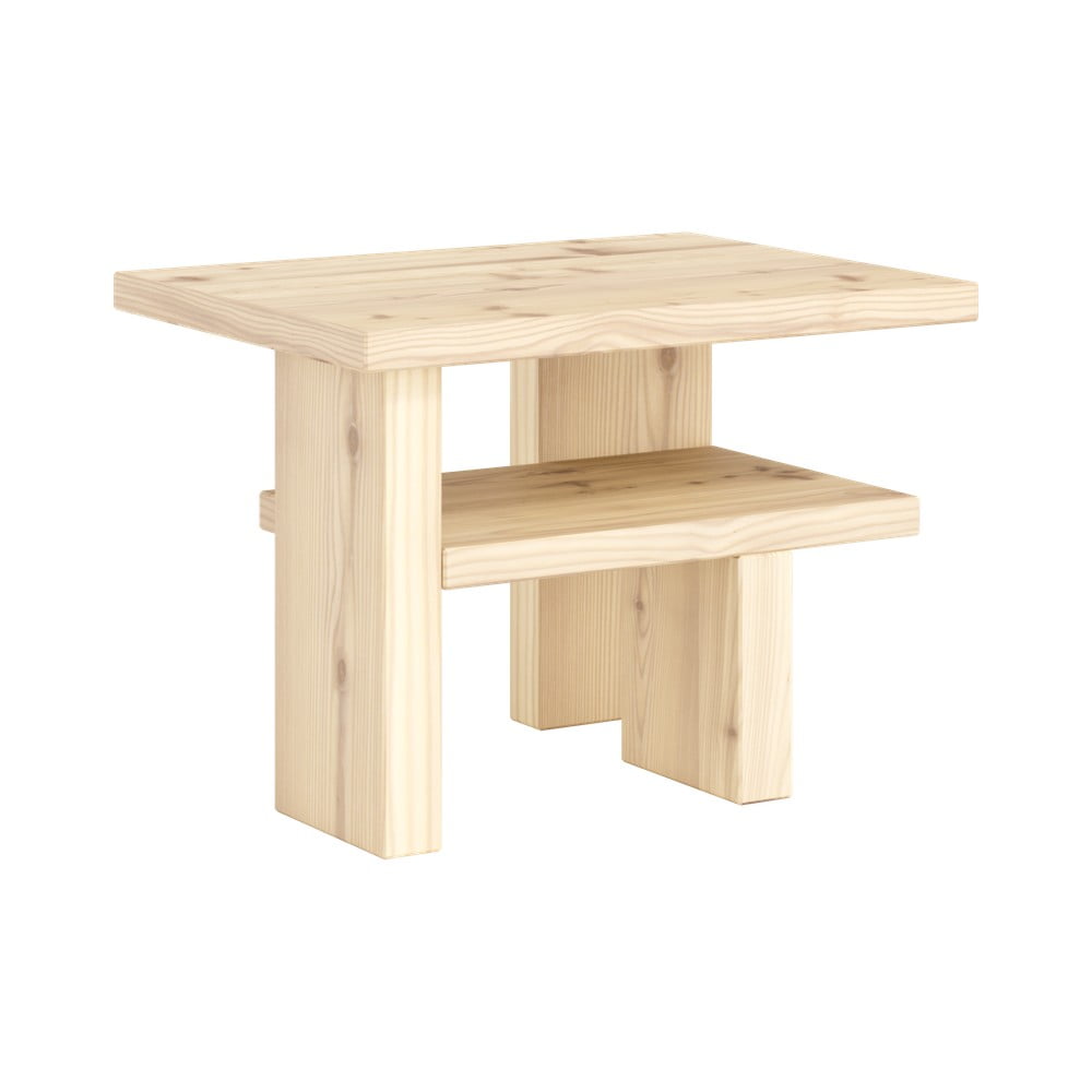 Borovi fenyő tárolóasztal 34x45 cm Japan – Karup Design