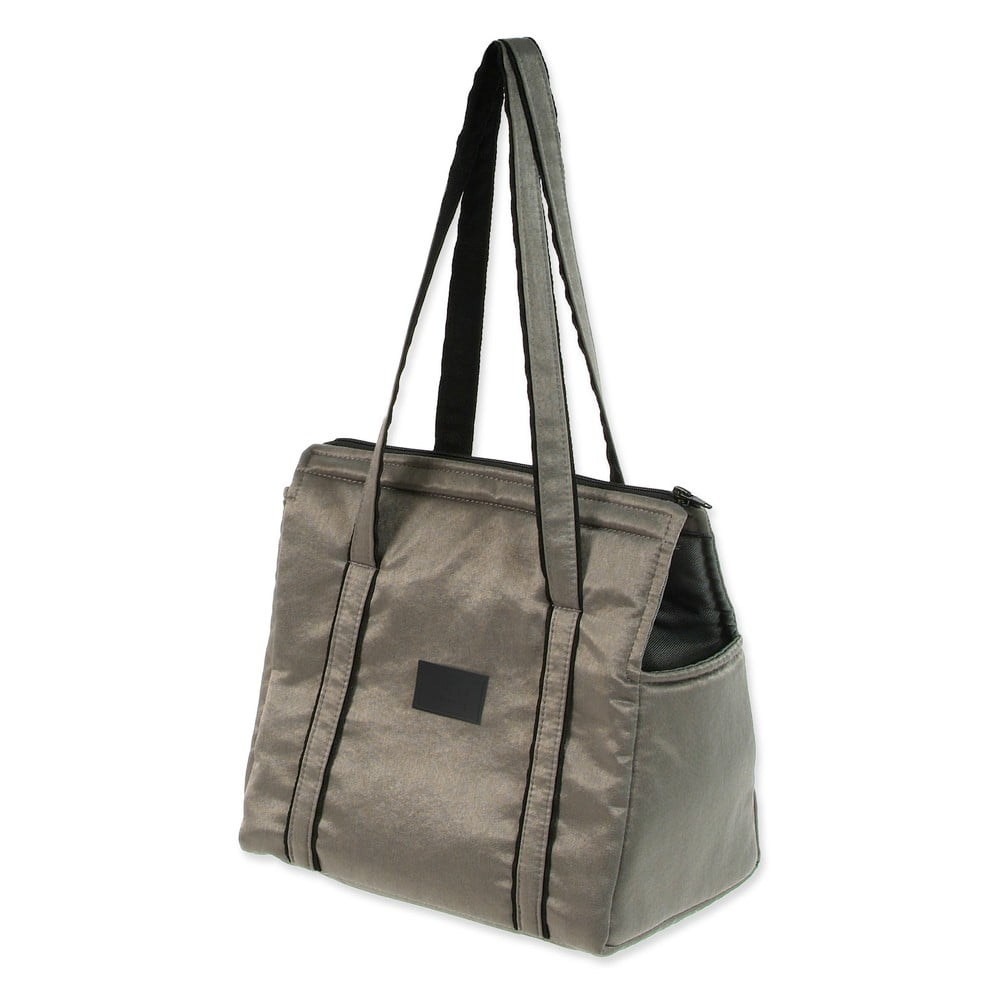 Ezüstszínű kutyahordozó táska Dog Fantasy Platinum – Plaček Pet Products