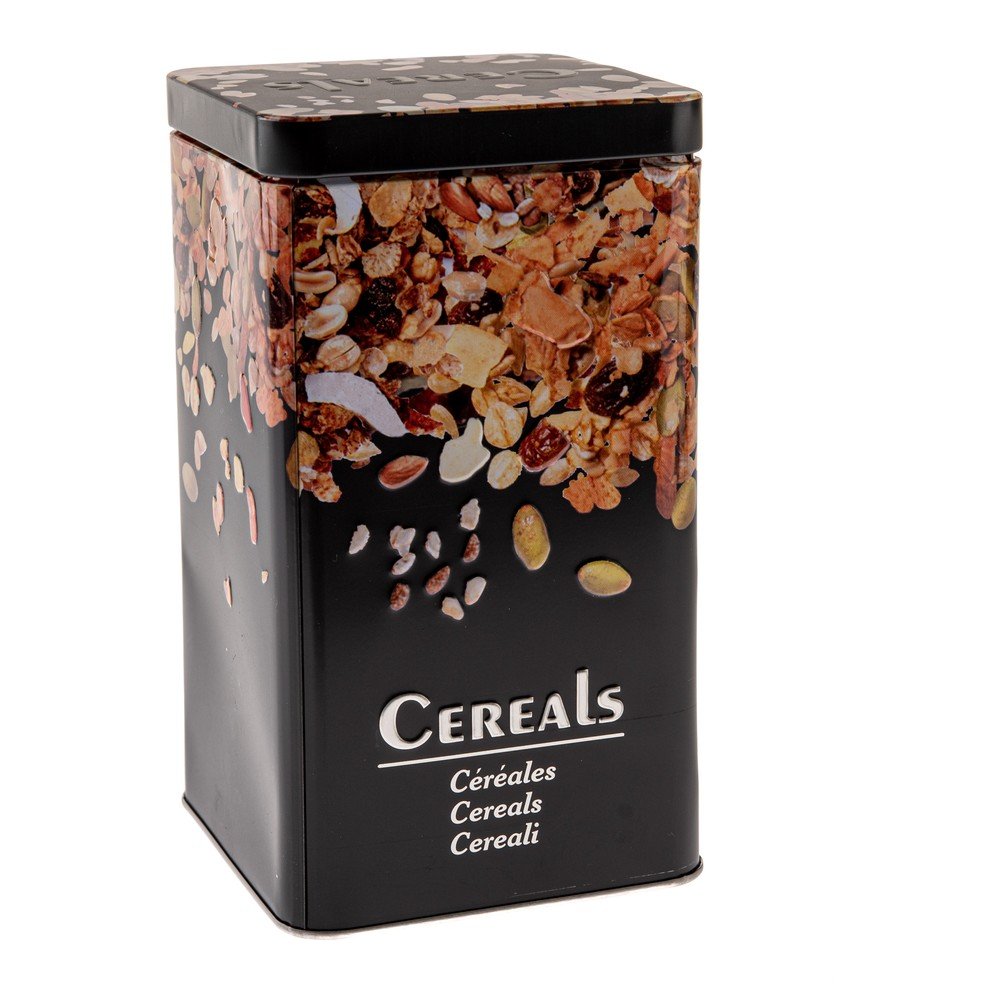 Fém őrölt élelmiszer tartó doboz Black3D – Dakls