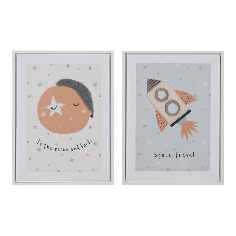 Gyerek kép készlet 2 db-os 30x40 cm Space – Ixia