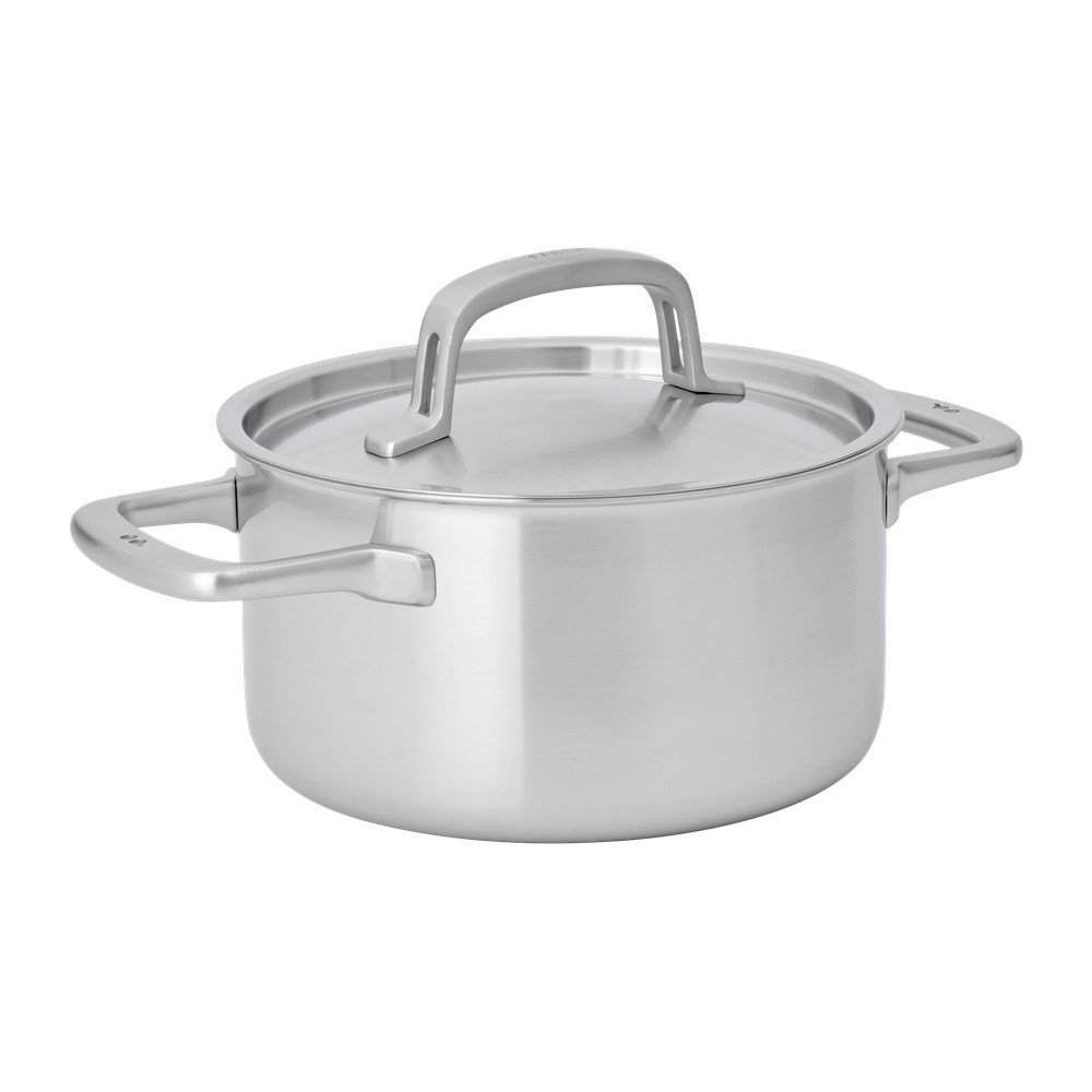 Indukciós tűzhelyhez alkalmas rozsdamentes acél edény fedővel 3 l Lucca 3.0 – FABINI