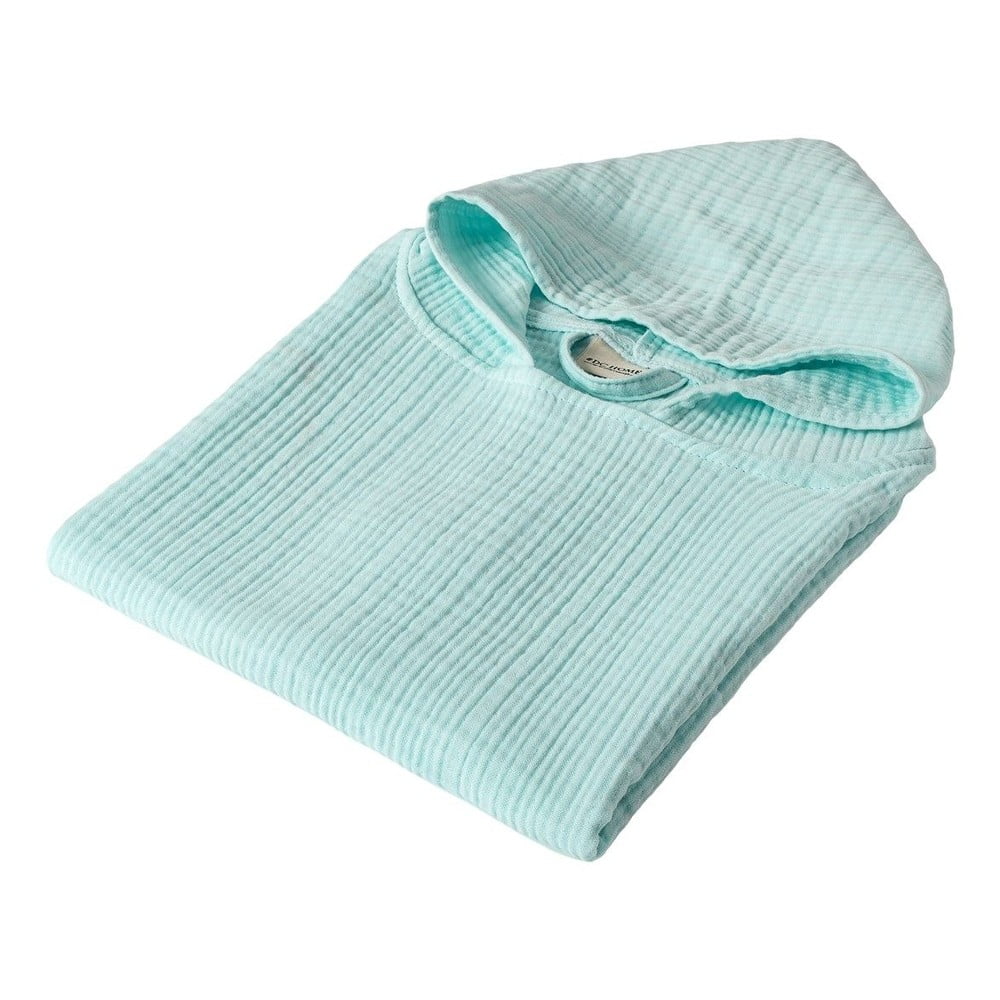 Mentazöld muszlin gyerek fürdőponcsó Juno – Foutastic