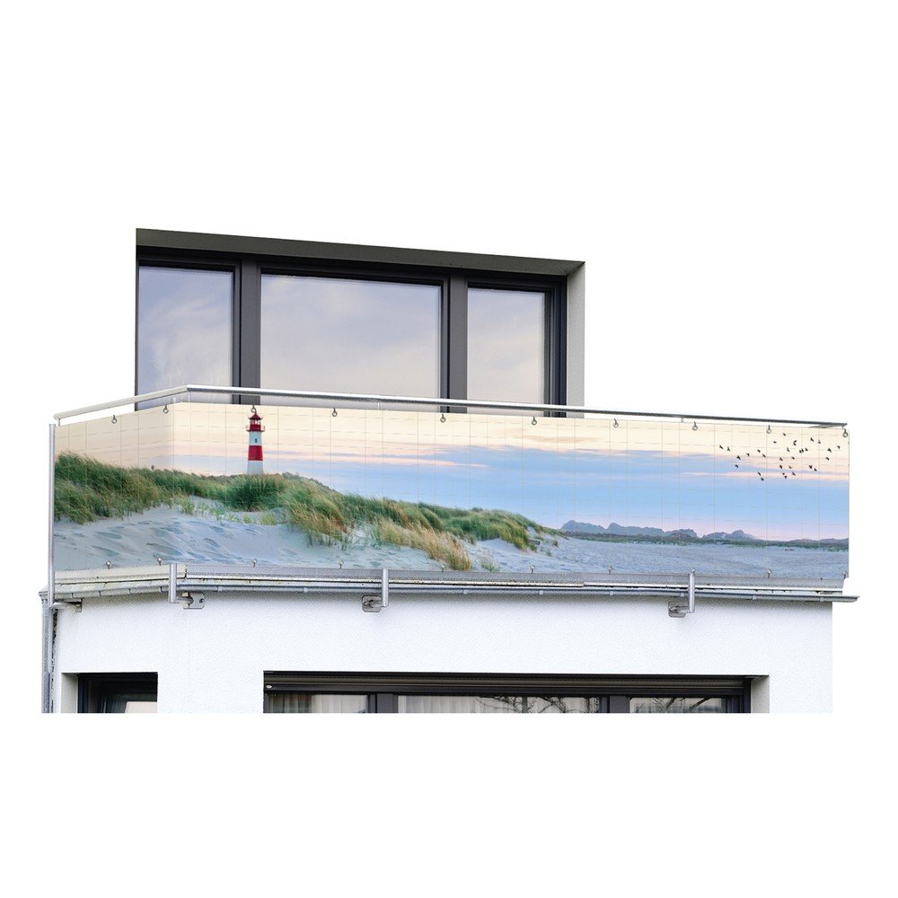Műanyag belátásgátló erkélyre 500x85 cm North Sea Coast – Maximex