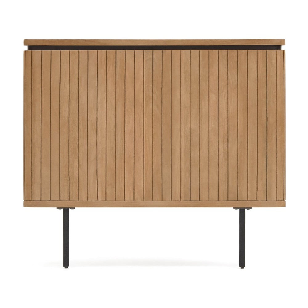 Natúr színű mangófa ágytámla 110x95 cm Licia – Kave Home