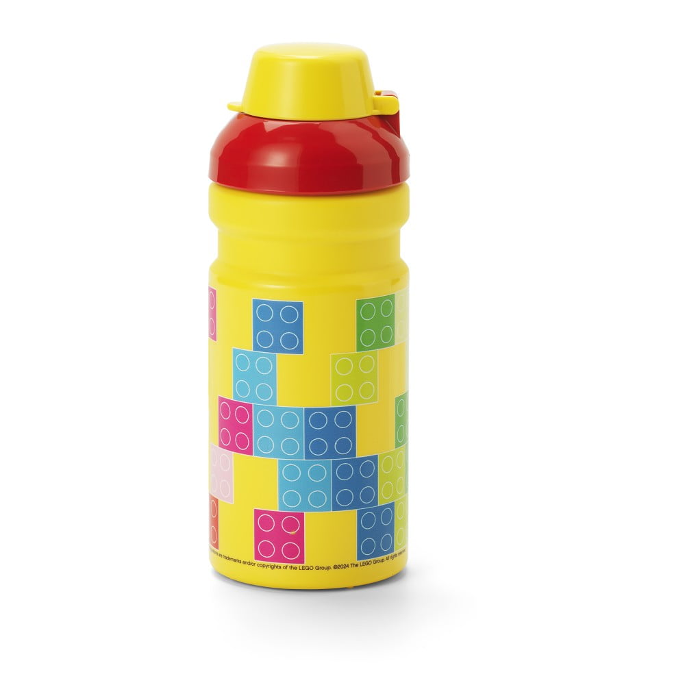 Sárga gyerek ivópalack 390 ml Brick – LEGO®
