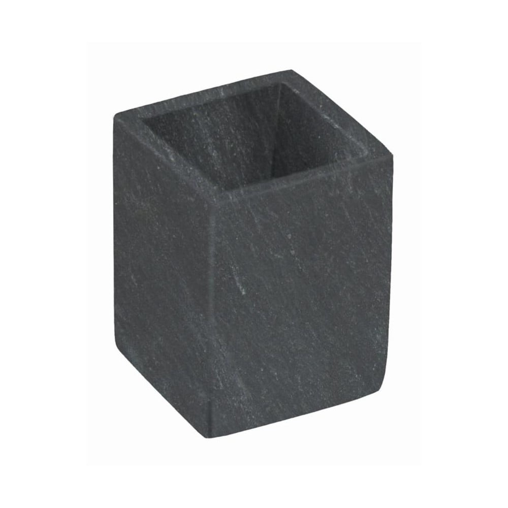 Sötétszürke márvány fogkefetartó pohár Aixa – Kave Home