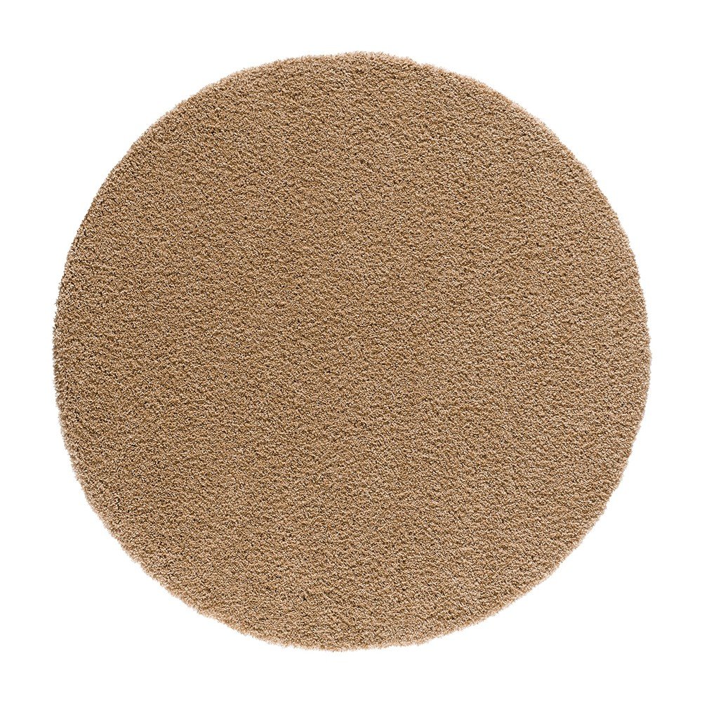 Világosbarna kerek szőnyeg ø 130 cm Norge – Universal