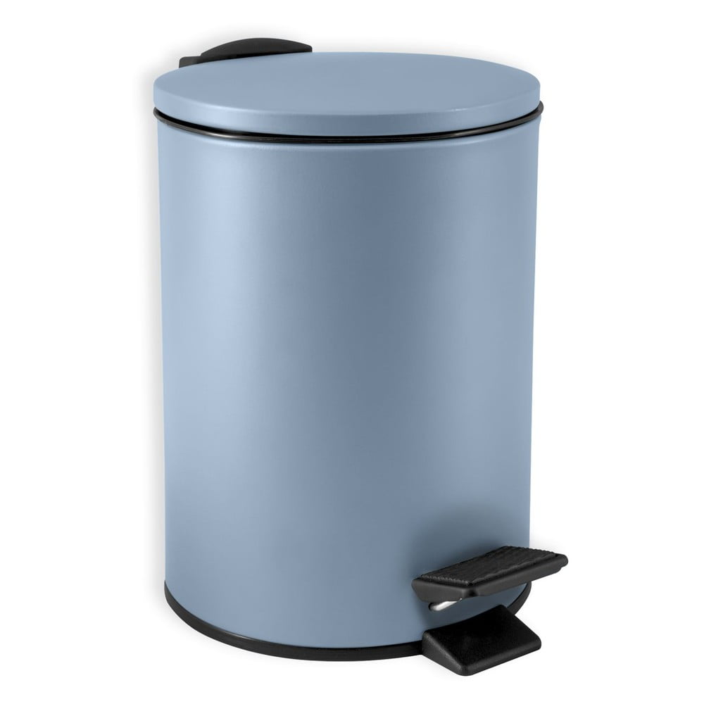 Világoskék acél pedálos szemetes 3 l   Adelar – Spirella