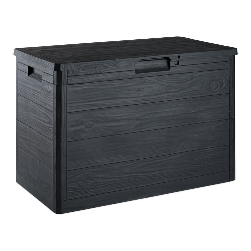 Antracitszürke kerti tárolódoboz Woodys – Toomax