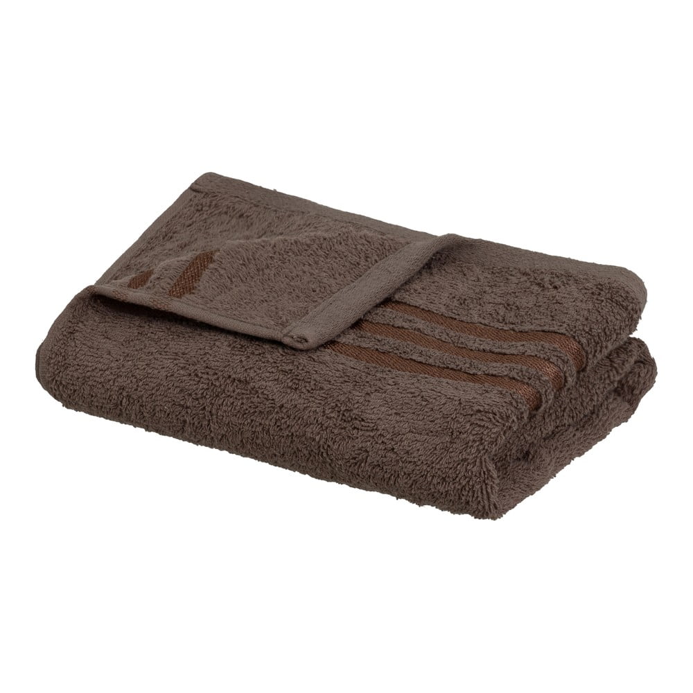 Barna frottír pamut törölköző 50x100 cm Simple – Casa Selección