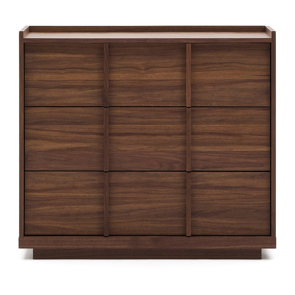 Barna komód diófa dekorral 100x78x50 cm Onix – Kave Home