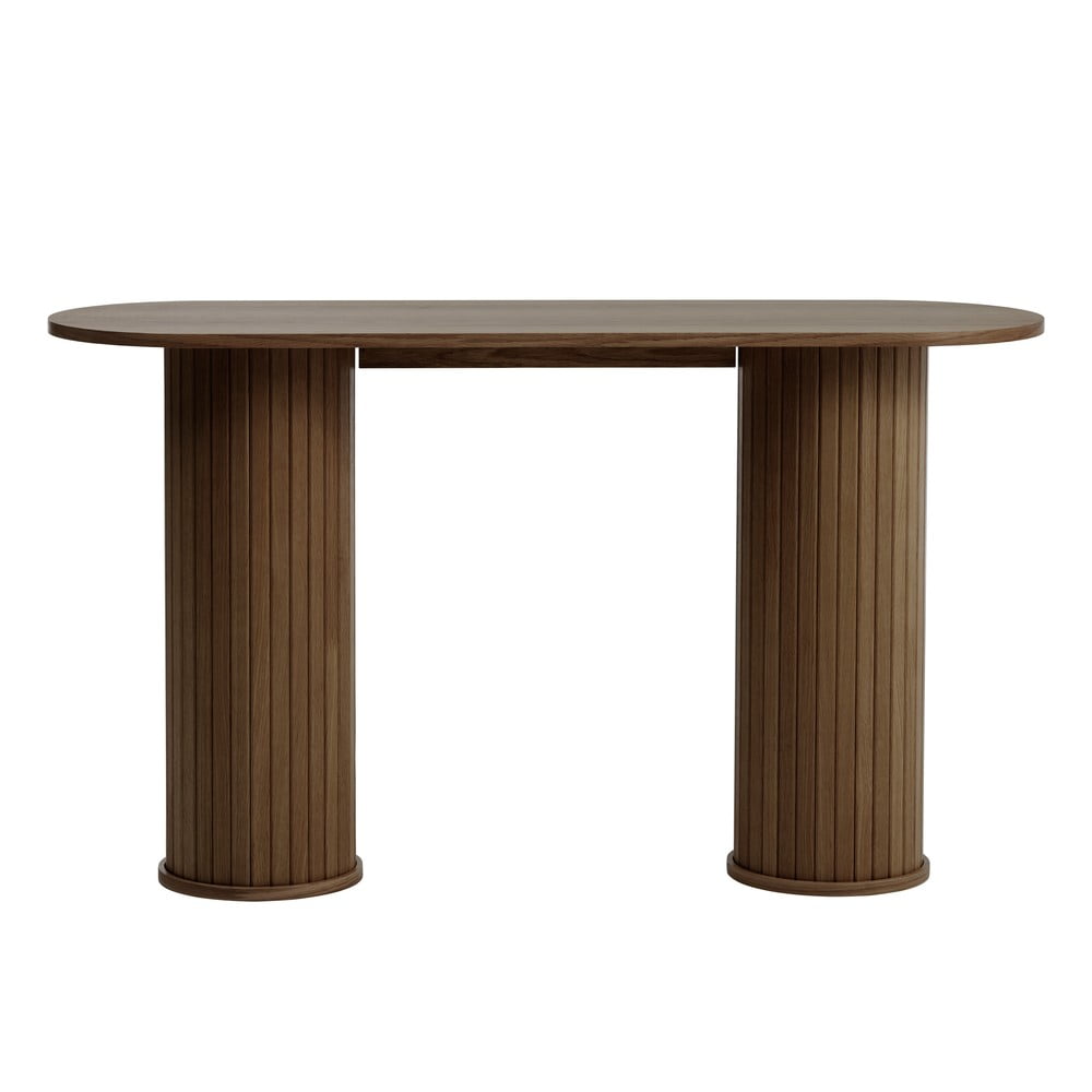 Barna konzolasztal 40x130 cm Nola – Unique Furniture