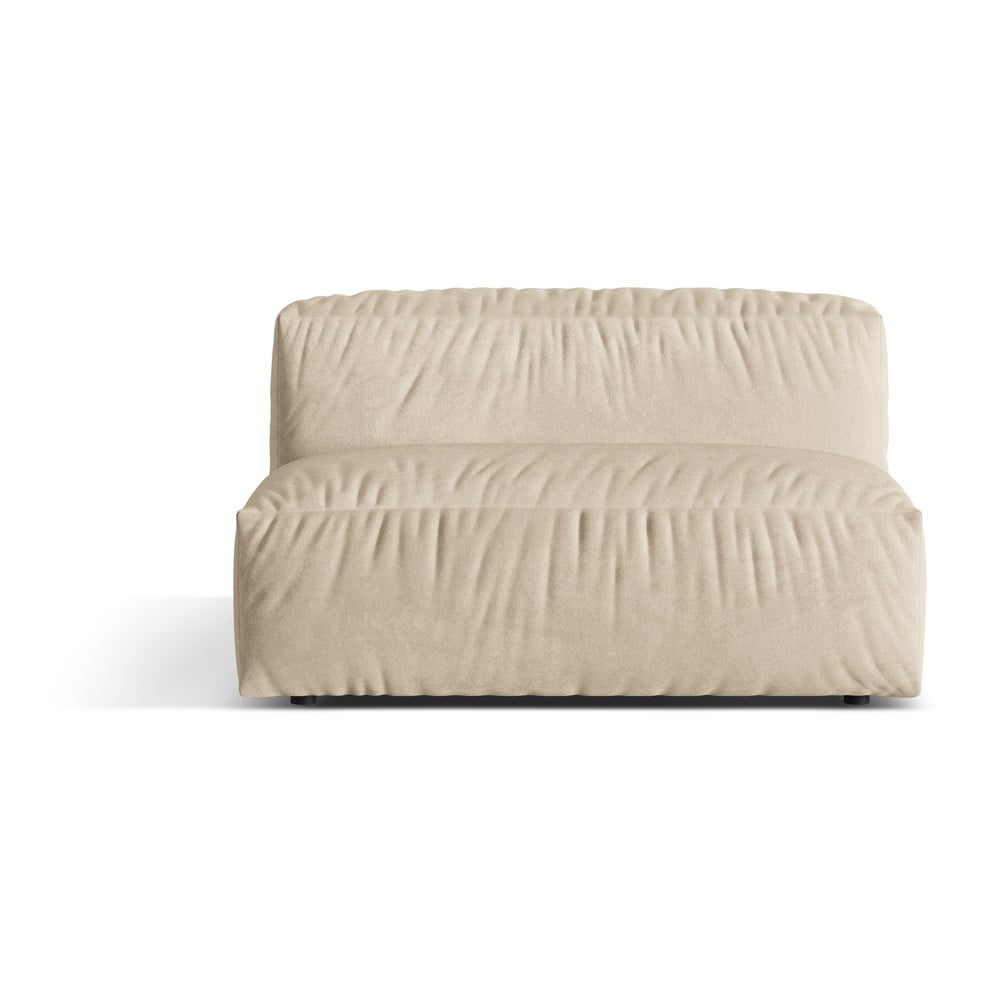 Bézs bársony kanapé modul (középső rész) Martina – Micadoni