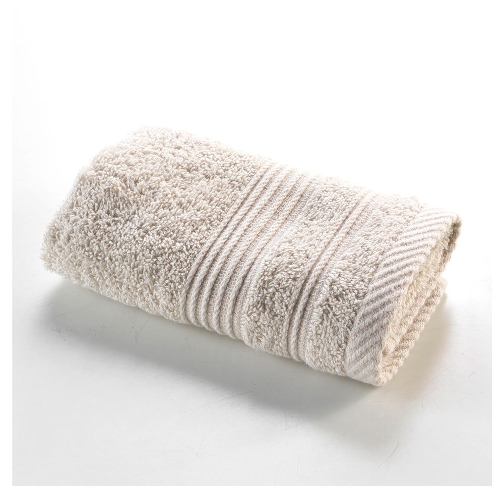 Bézs frottír pamut törölköző 30x50 cm Tendresse – douceur d'intérieur