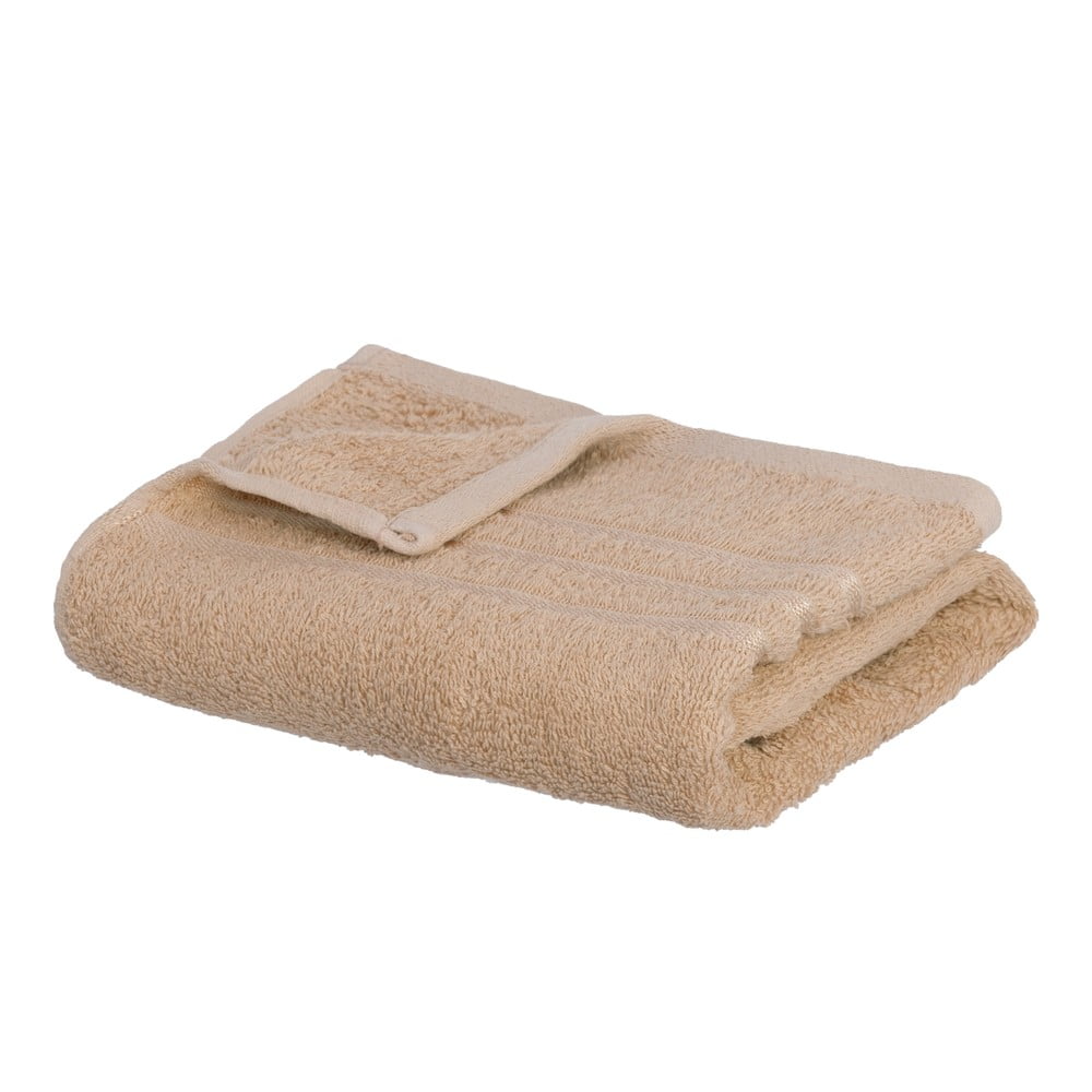 Bézs frottír pamut törölköző 50x100 cm Simple – Casa Selección