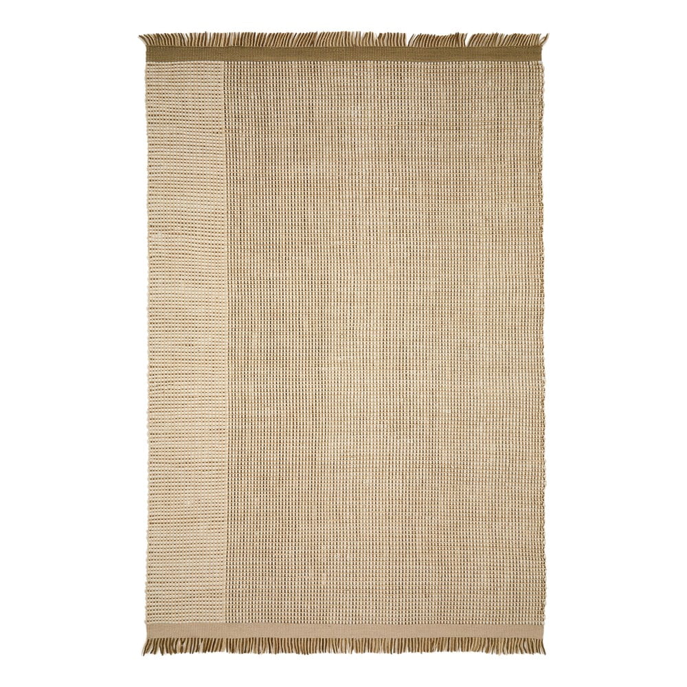 Bézs kétoldalas kézi szövésű gyapjú szőnyeg 160x230 cm Blart – Kave Home
