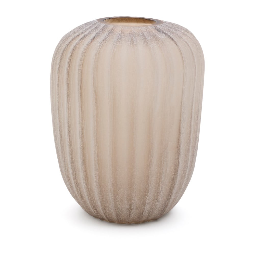 Bézs üveg váza (magasság 27 cm) Lumia – Kave Home