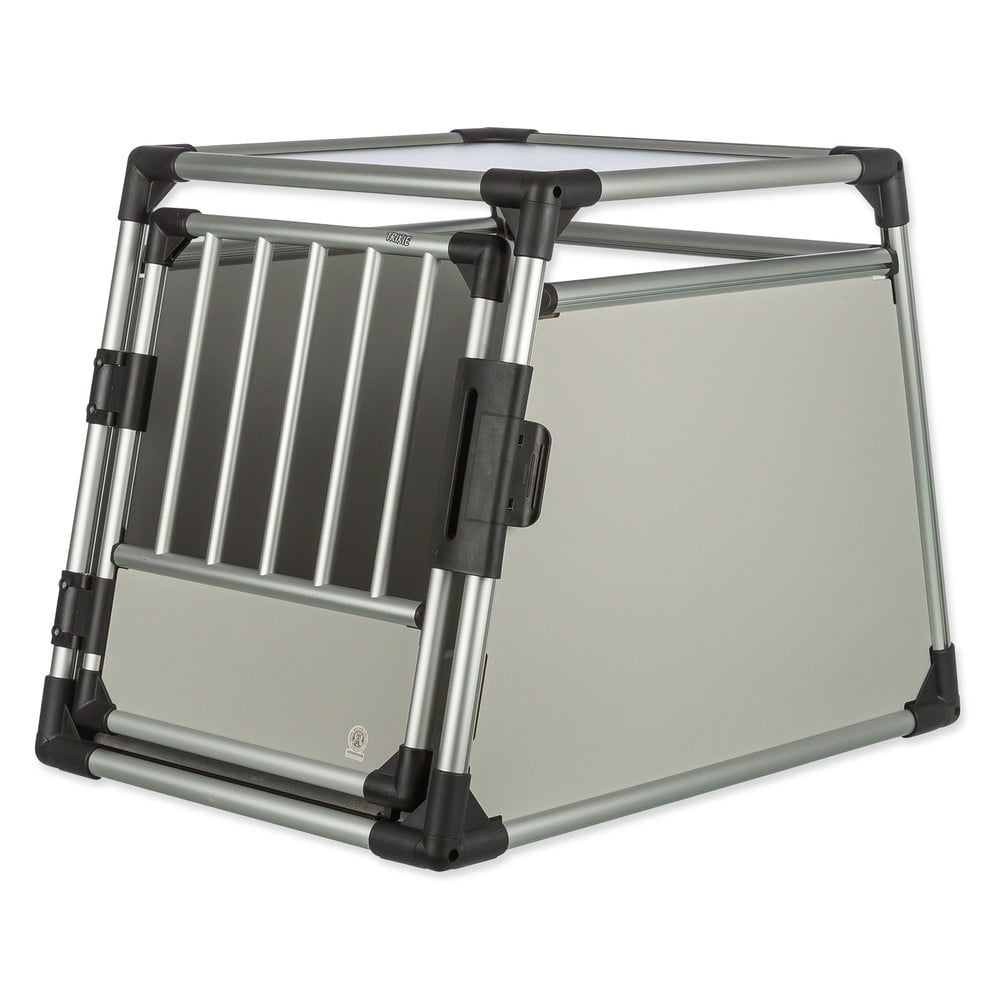 Ezüstszínű állathordozó 62x55 cm Trixie M – Plaček Pet Products