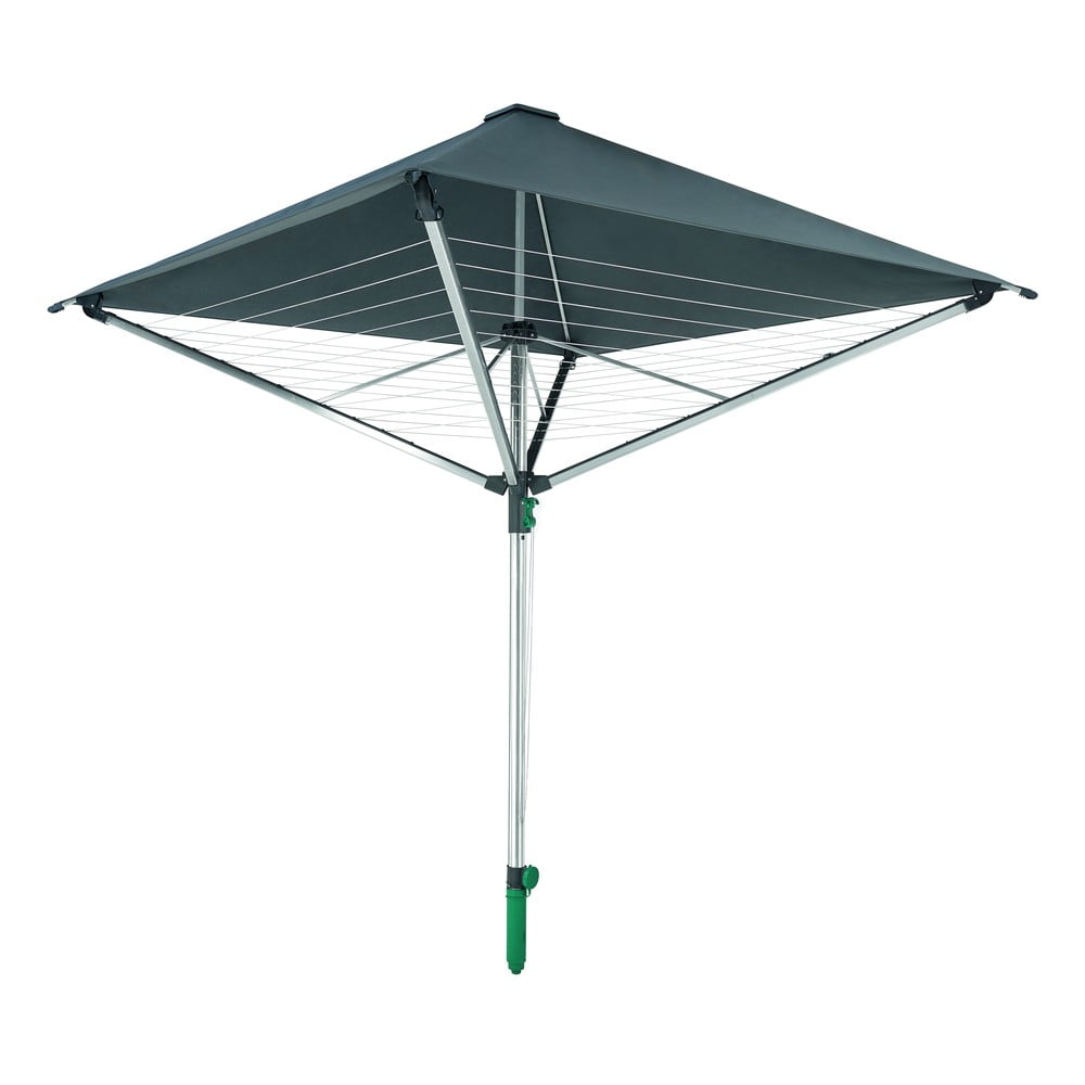 Ezüstszínű kerti ruhaszárító 40 m LinoProtect 400 – LEIFHEIT