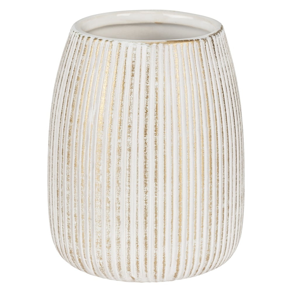 Fehér-aranyszínű kerámia fogkefetartó pohár Pascoli – Wenko