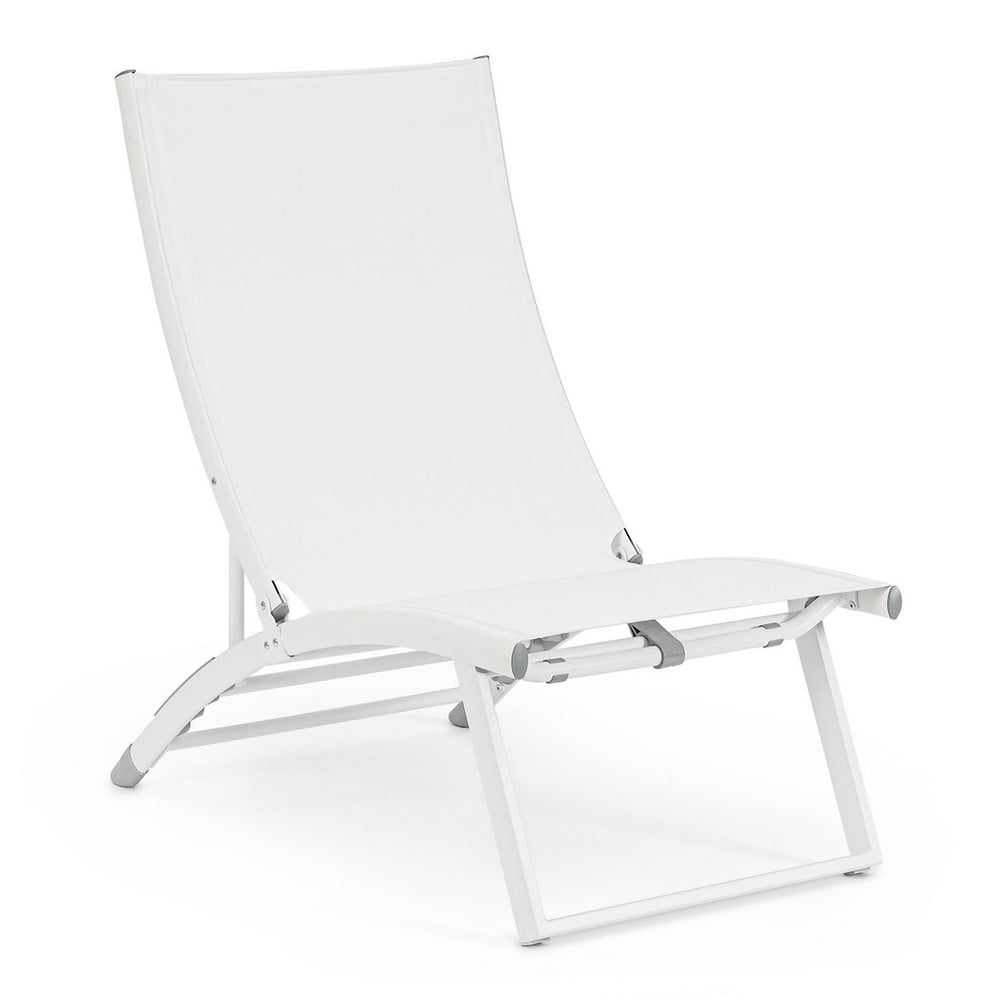 Fehér fém kerti napozóágy Taylor   – Bizzotto