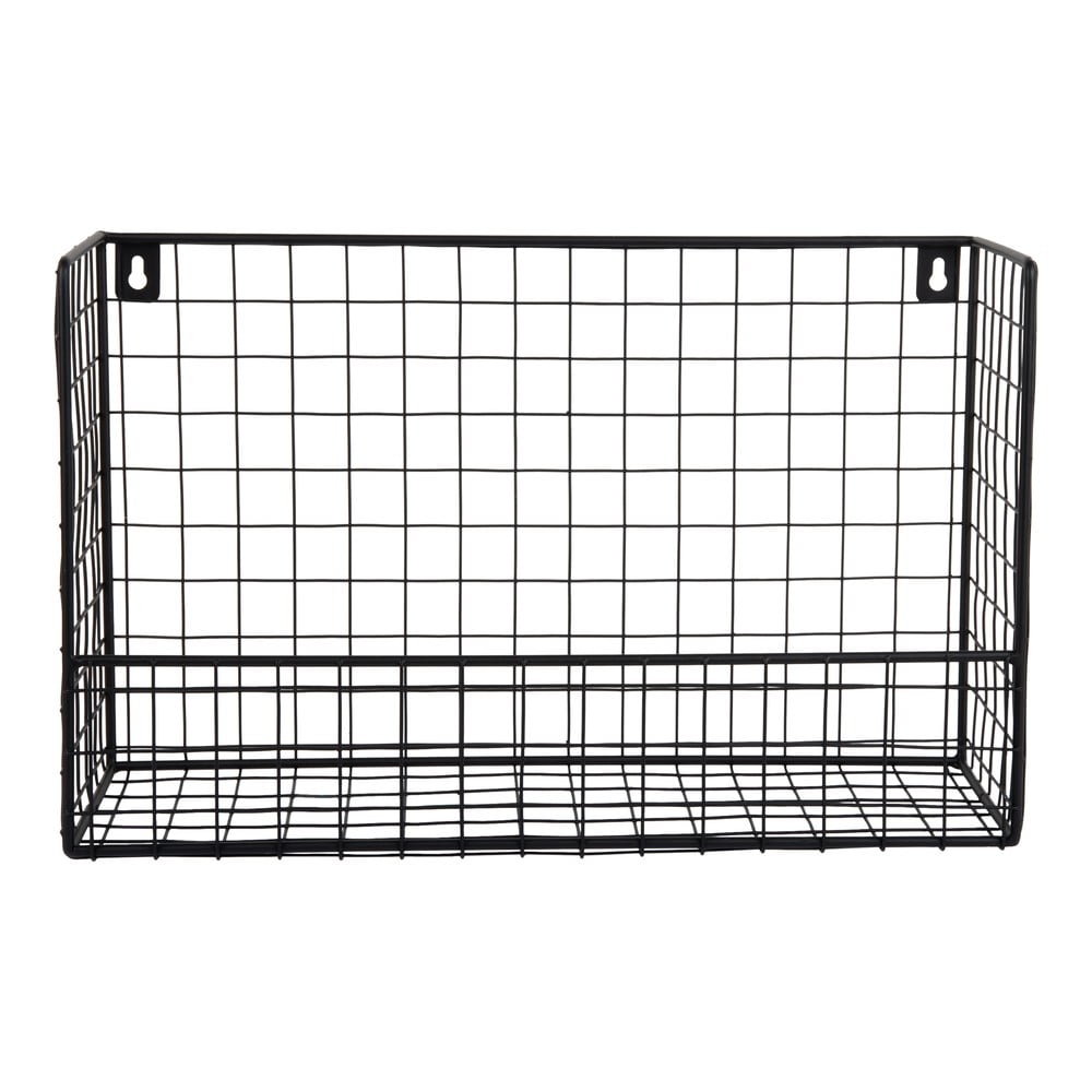 Fekete acél fali polc 40 cm Reja – PT LIVING