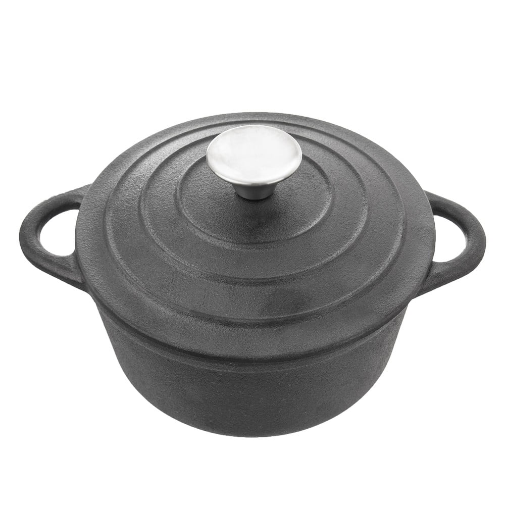 Indukciós tűzhelyhez alkalmas öntöttvas edény fedővel 4 l LITINA – Orion