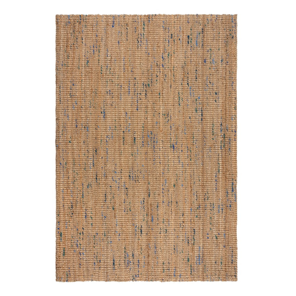 Kék-natúr színű kézi szövésű juta szőnyeg 200x290 cm Jute Boucle Blue – Flair Rugs