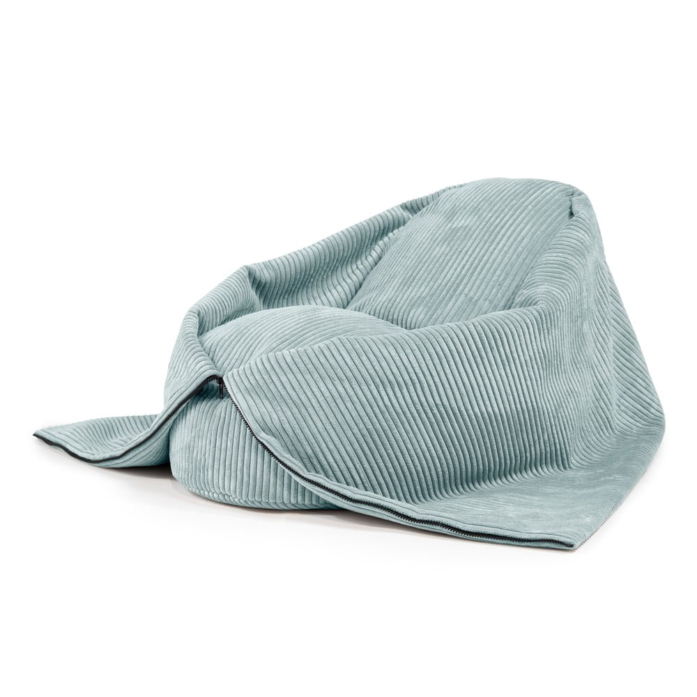 Mentazöld kordbársony gyerek babzsákfotel Cocoon 100 – SLOWDOWN