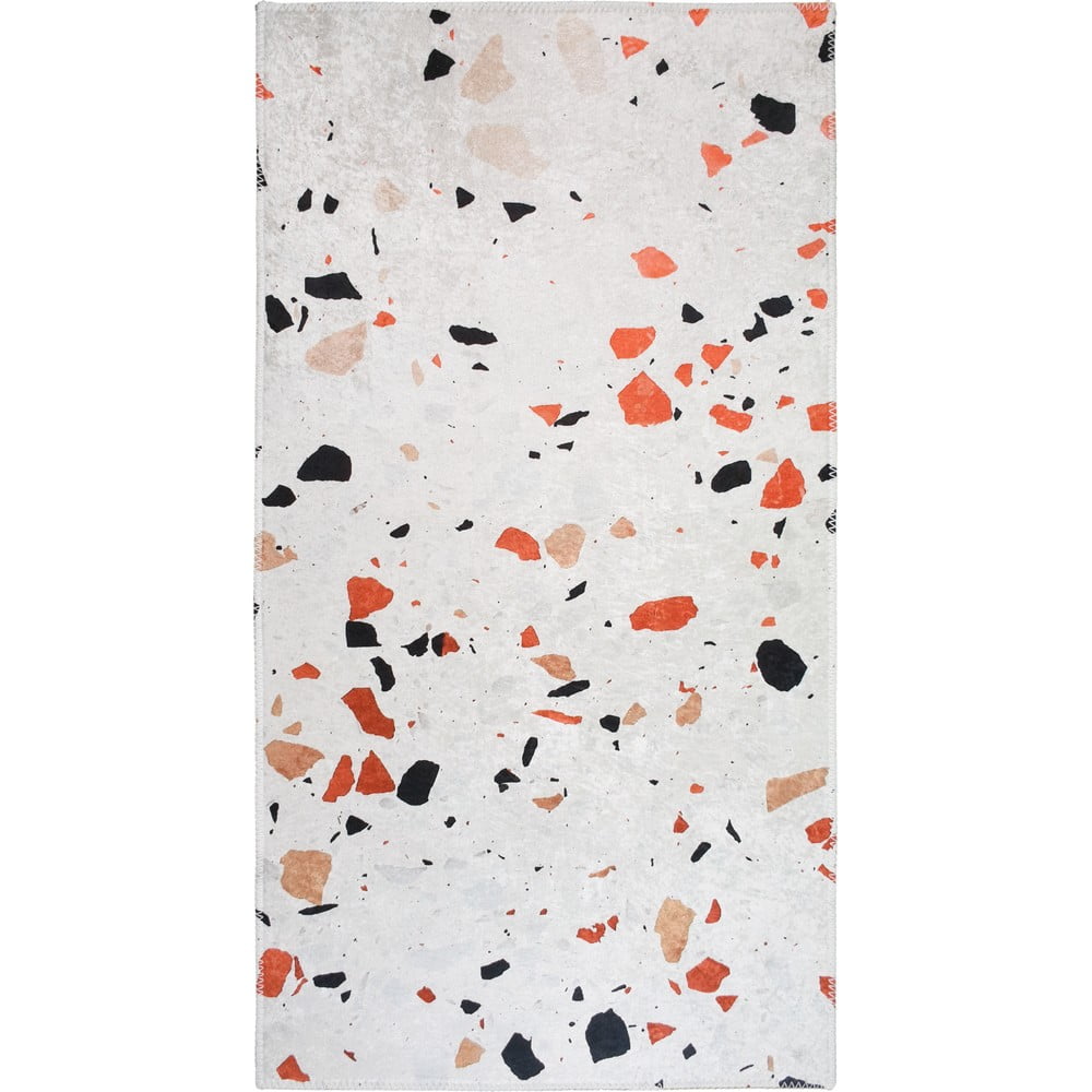 Narancssárga-elefántcsont színű mosható szőnyeg 80x150 cm Italian Stone – Vitaus