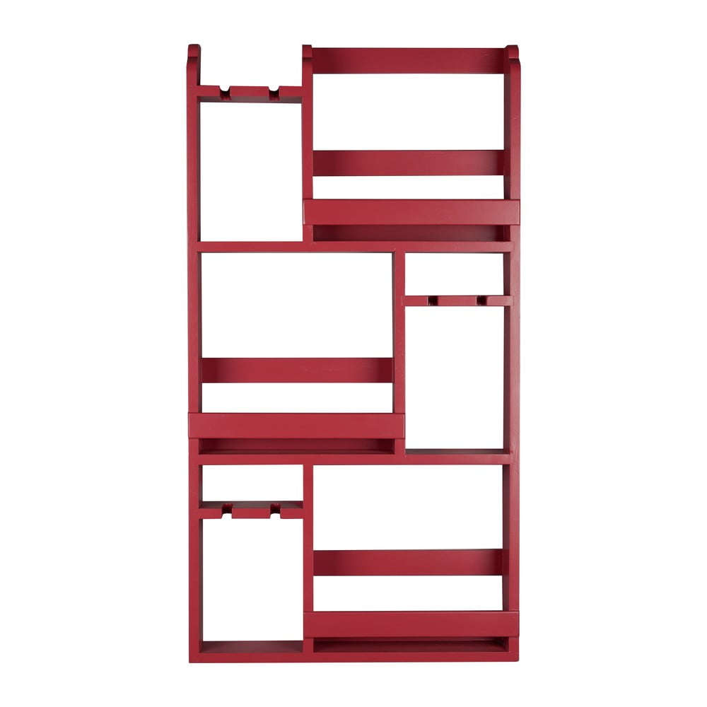 Piros fali kaucsukfa bortartó polcos állvány