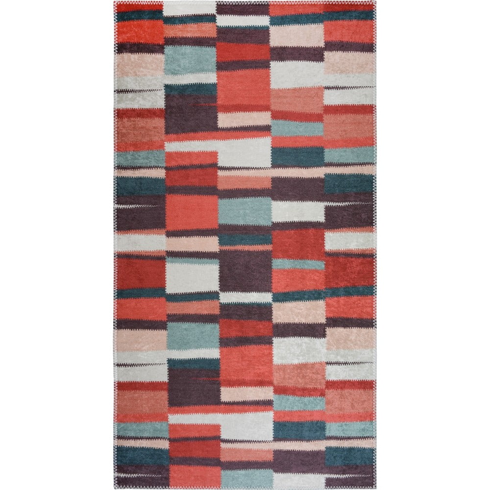 Piros mosható szőnyeg 120x180 cm Blocks of Fun – Vitaus