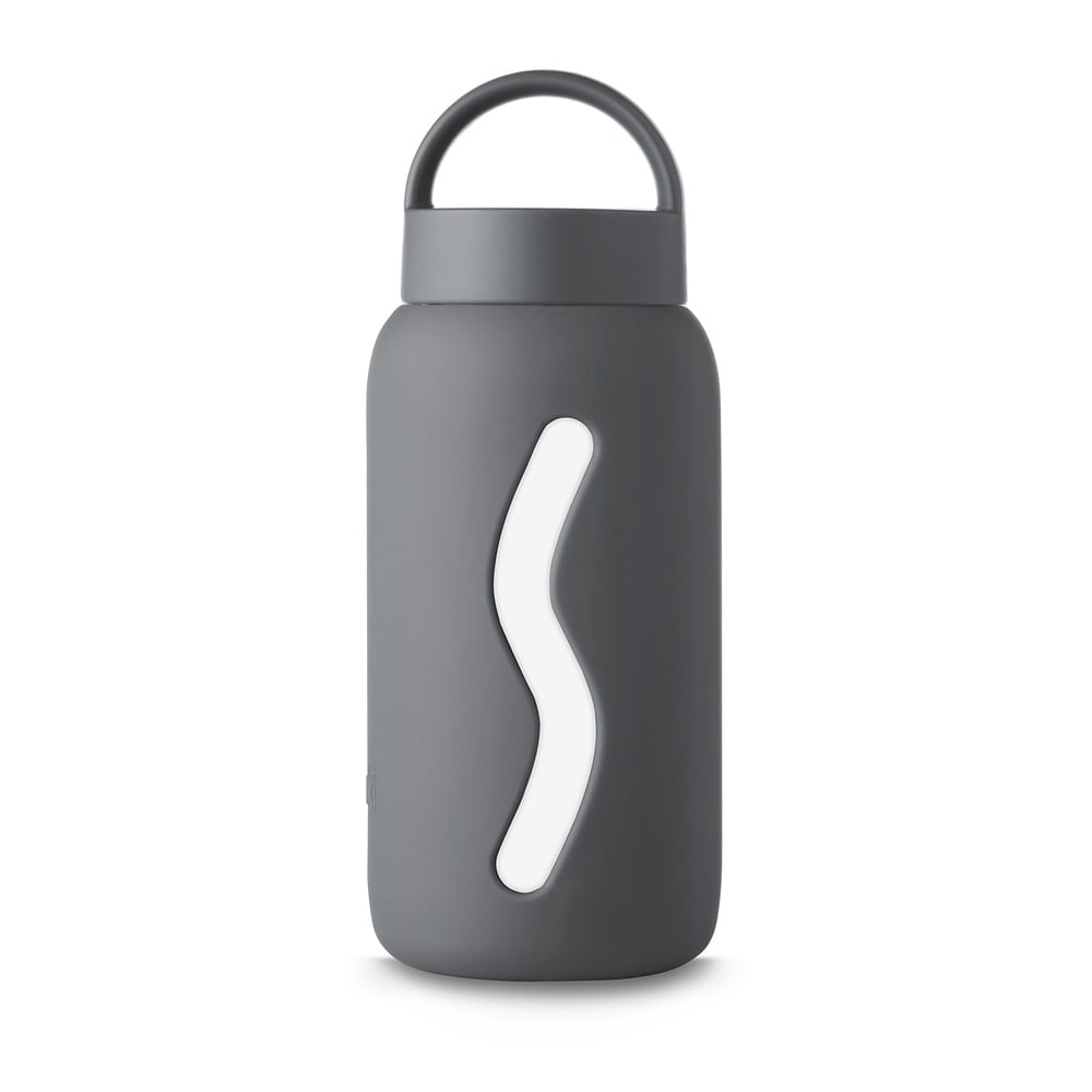 Sötétszürke utazó ivópalack 500 ml Smoke Grey – Muuki