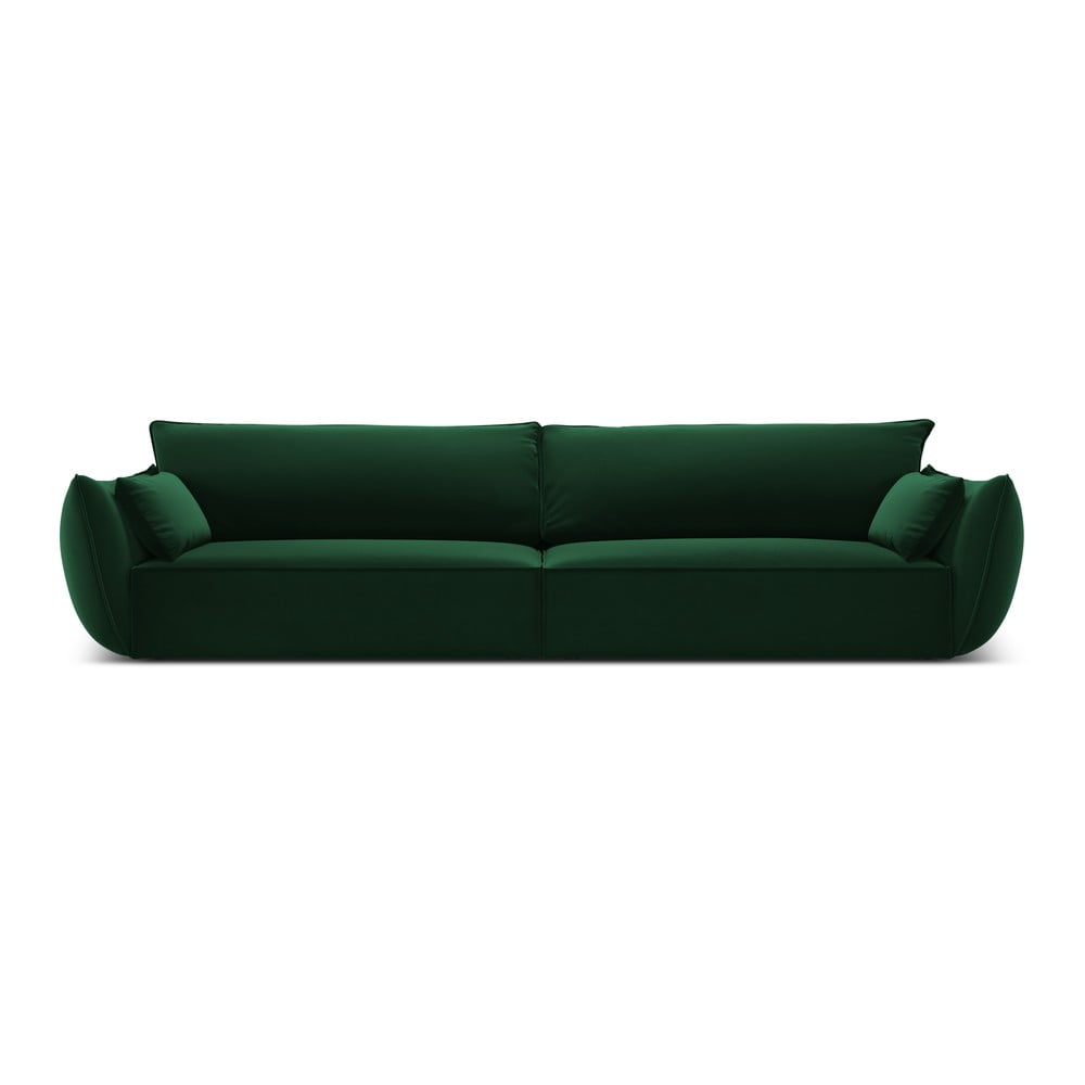 Sötétzöld bársony kanapé 248 cm Vanda – Mazzini Sofas