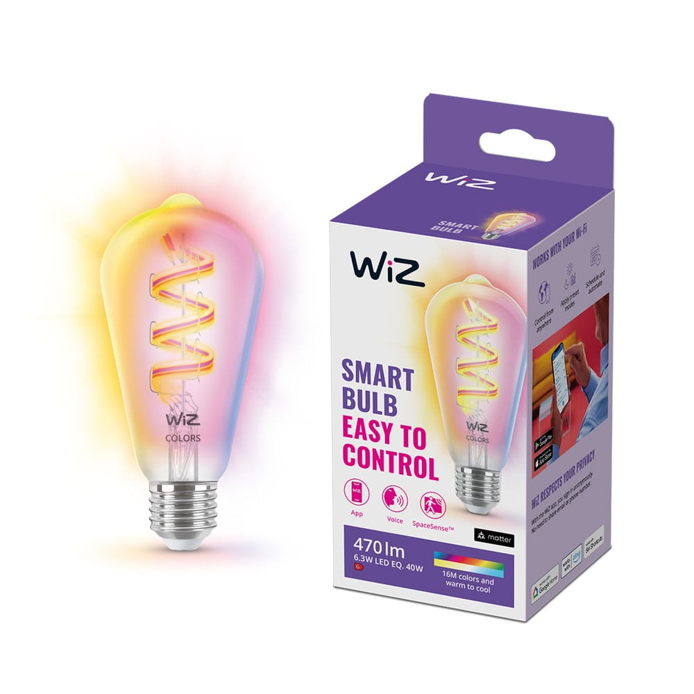 Szálas okos izzó E27