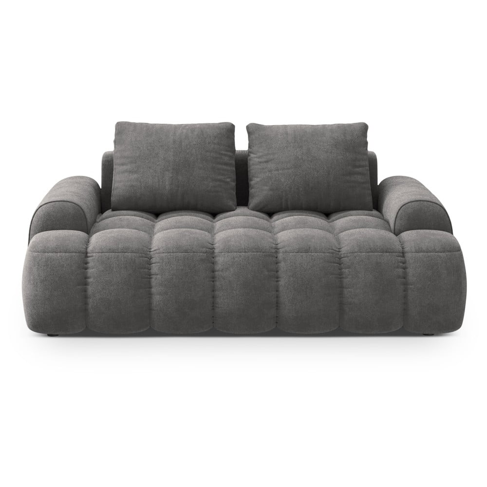 Szürke bársony kanapé 175 cm Linz – Cosmopolitan Design