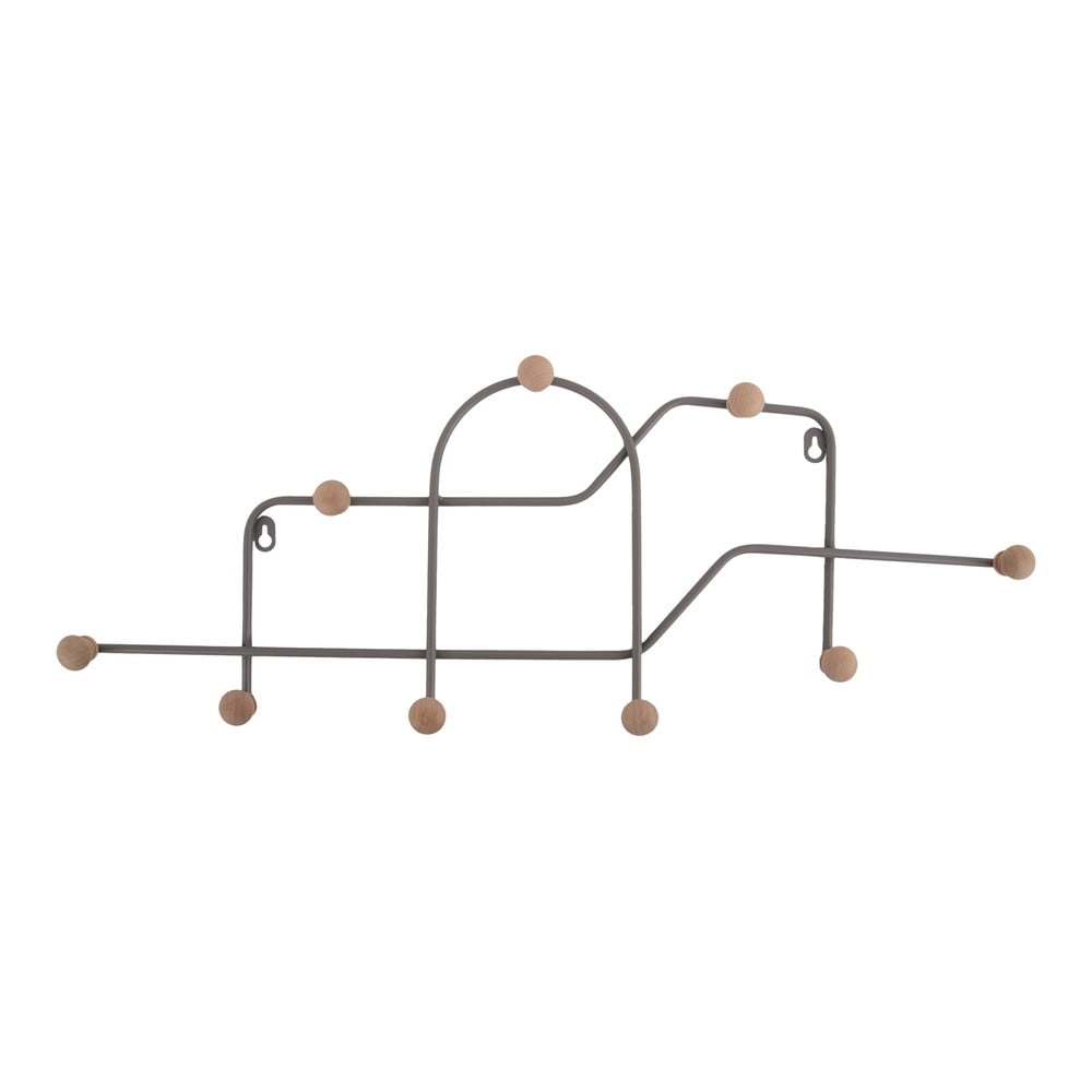 Szürke fém fali fogas 71 cm Maze – PT LIVING