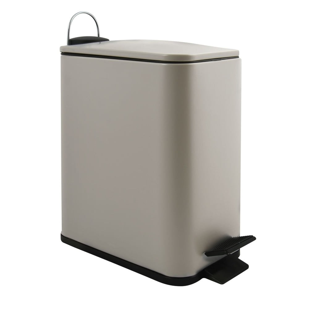 Szürkésbarna acél pedálos szemetes 5 l   Erik – Spirella