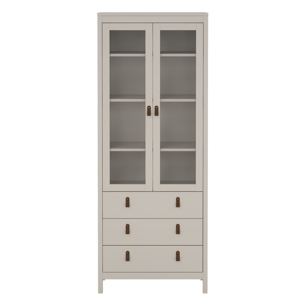 Szürkésbézs tálalószekrény 78x199x33 cm Madrid – Tvilum