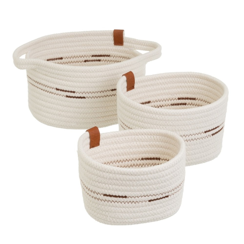 Textil tárolókosár szett 3 db-os 30x18x14 cm – Casa Selección