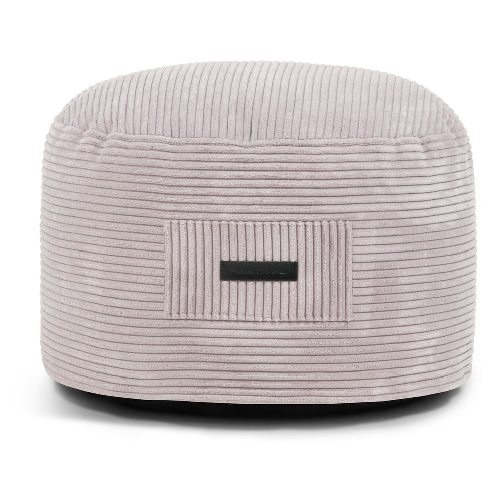 Világosszürke kordbársony puff Om 60 – SLOWDOWN