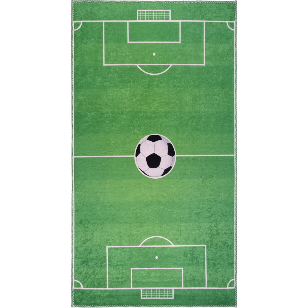 Zöld mosható gyerek játszószőnyeg 160x230 cm Soccer Time – Vitaus