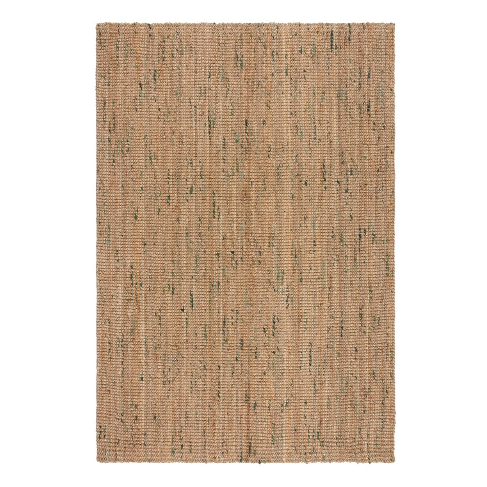Zöld-natúr színű kétoldalas kézi szövésű juta szőnyeg 160x230 cm Jute Boucle Green – Flair Rugs