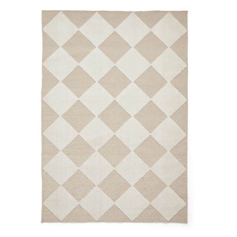 Fehér-bézs mosható szőnyeg 160x230 cm Lyna Beige&White – Think Rugs