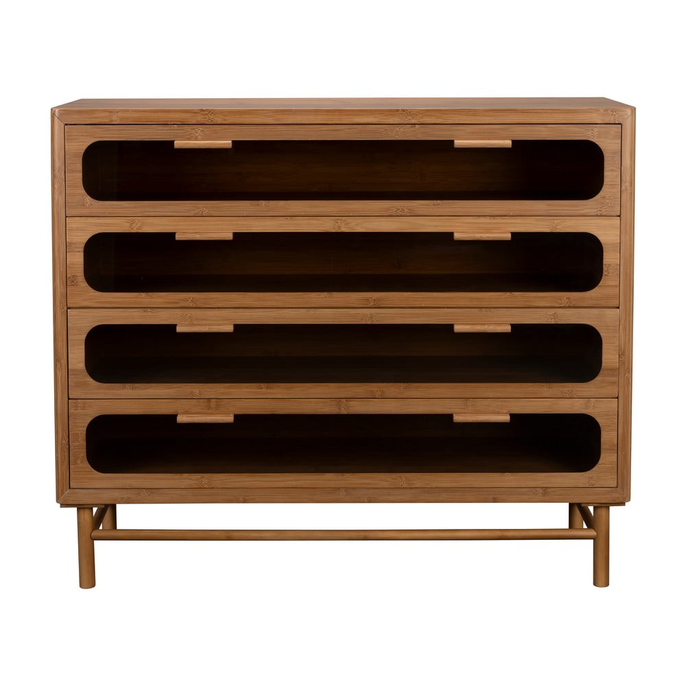 Natúr színű bambusz komód 105x88x38 cm Caroun – Dutchbone