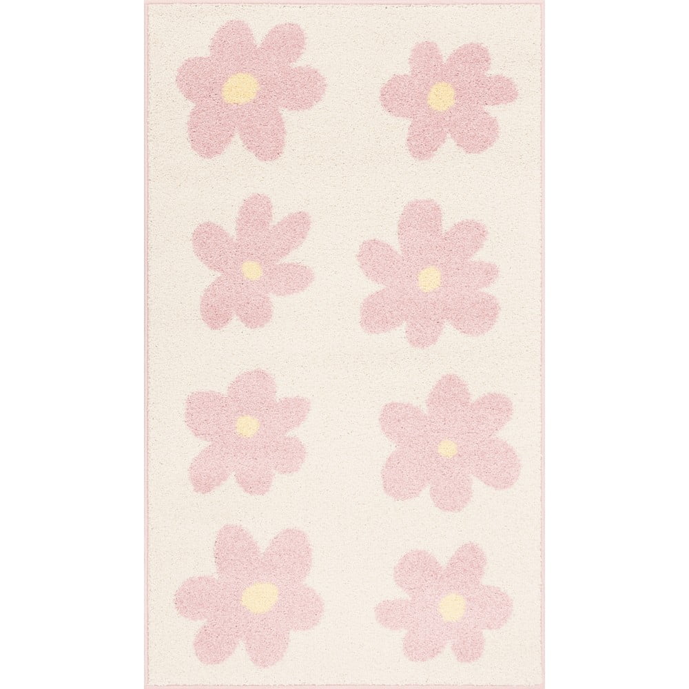 Rózsaszín-elefántcsont színű gyerek szőnyeg 100x170 cm Dazzy Rose – FD