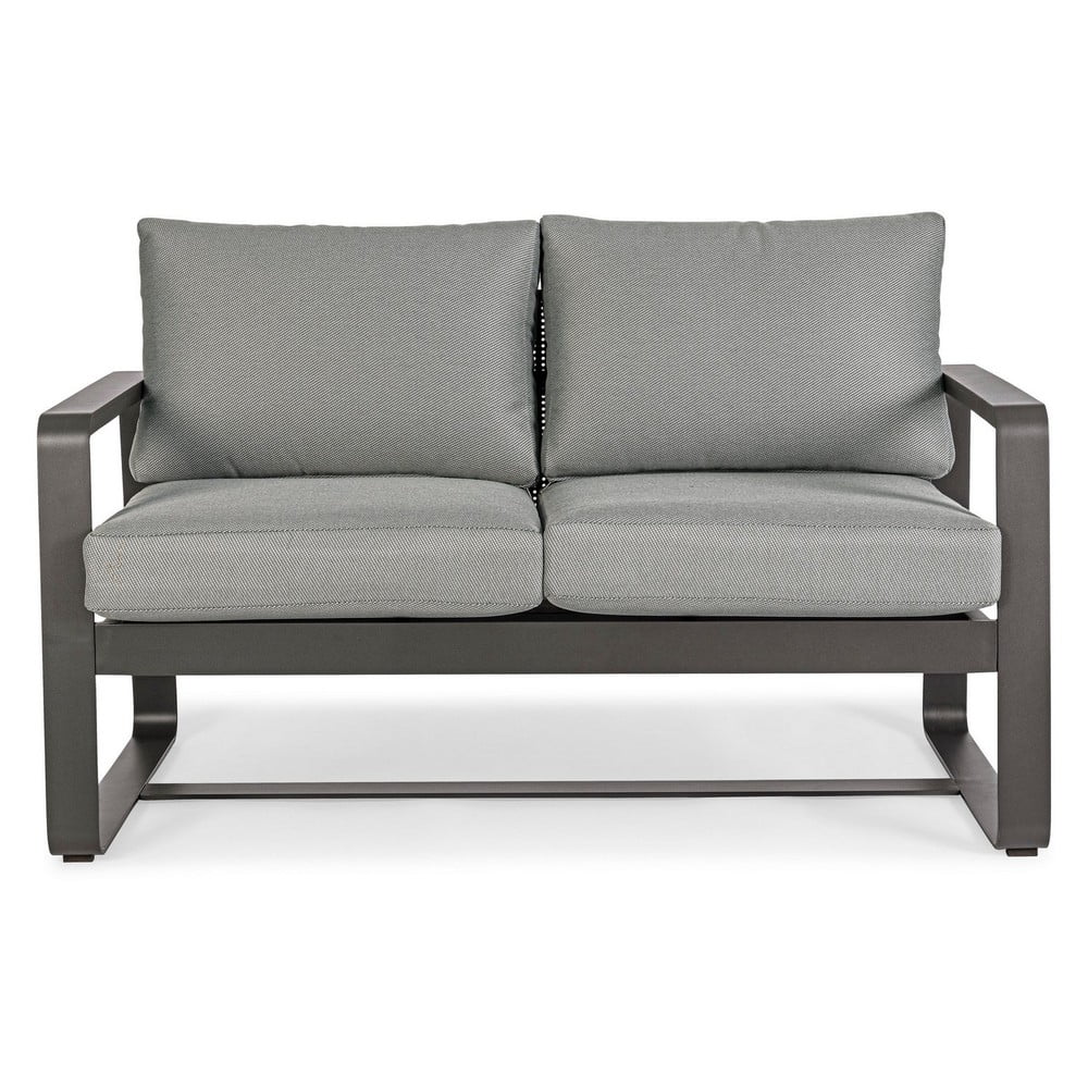 Szürke alumínium kerti kanapé Merrigan   – Bizzotto