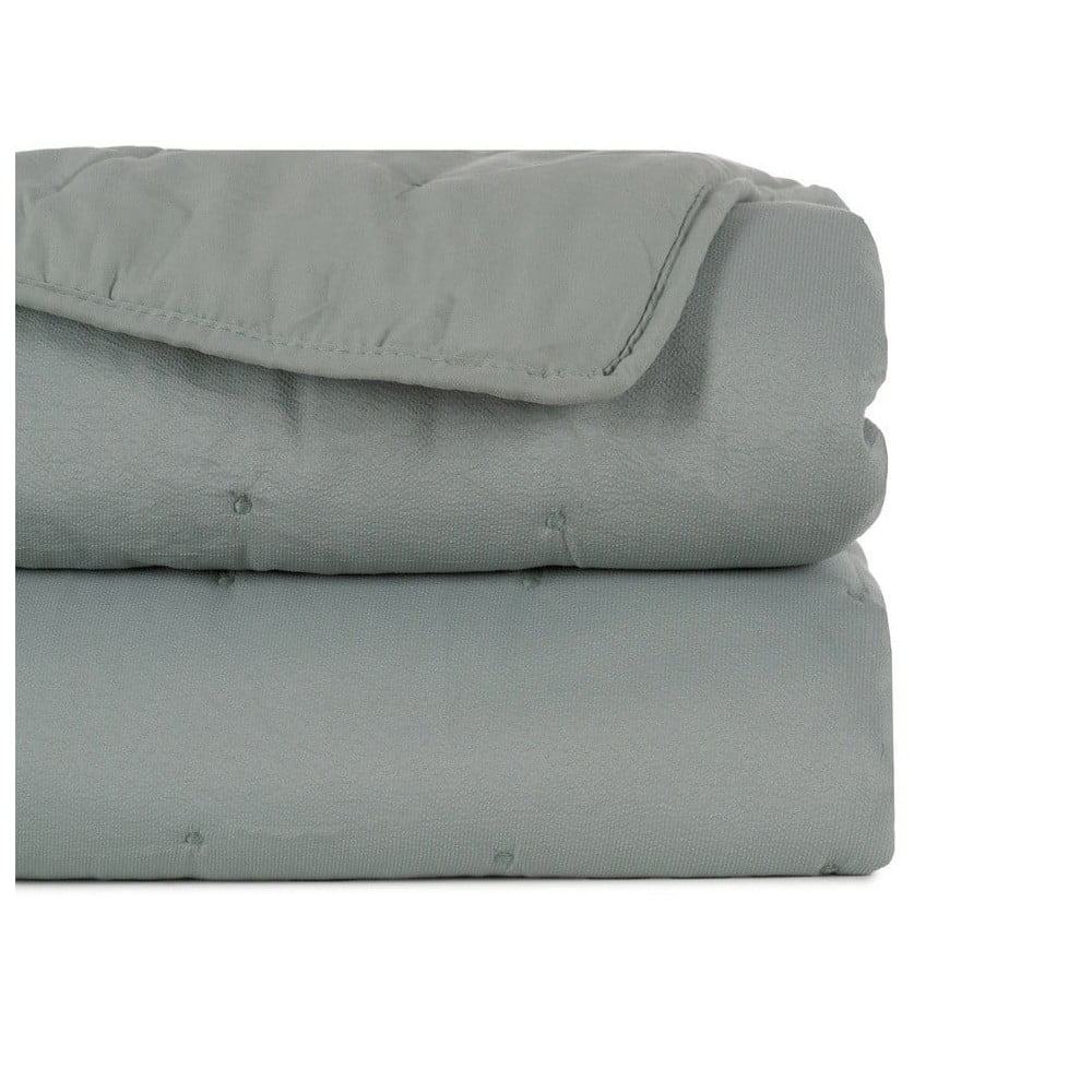 Szürkészöld steppelt ágytakaró 180x260 cm – Ixia