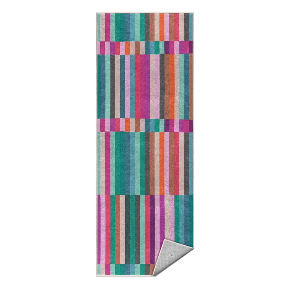 Türkiz mosható futószőnyeg 80x200 cm Acid Rain – Mila Home